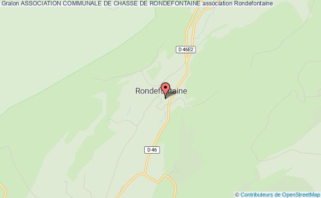 ASSOCIATION COMMUNALE DE CHASSE DE RONDEFONTAINE