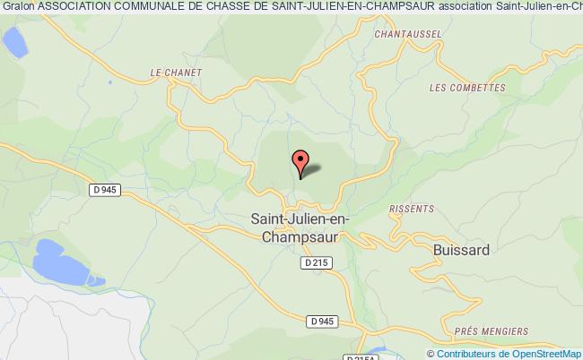 plan association Association Communale De Chasse De Saint-julien-en-champsaur Saint-Julien-en-Champsaur