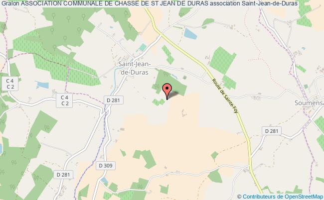 plan association Association Communale De Chasse De St Jean De Duras Saint-Jean-de-Duras