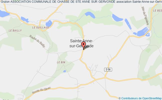 plan association Association Communale De Chasse De Ste Anne Sur Gervonde Sainte-Anne-sur-Gervonde