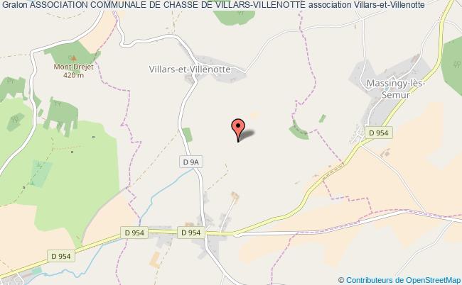 plan association Association Communale De Chasse De Villars-villenotte Villars-et-Villenotte