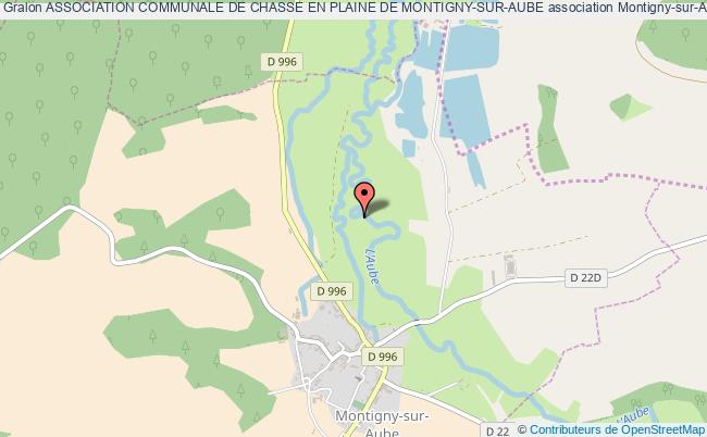 plan association Association Communale De Chasse En Plaine De Montigny-sur-aube Montigny-sur-Aube