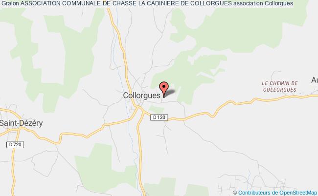 plan association Association Communale De Chasse La Cadiniere De Collorgues Collorgues
