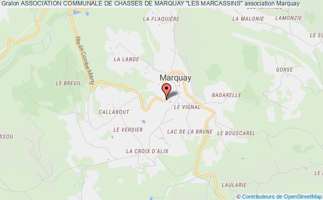 plan association Association Communale De Chasses De Marquay "les Marcassins" Marquay