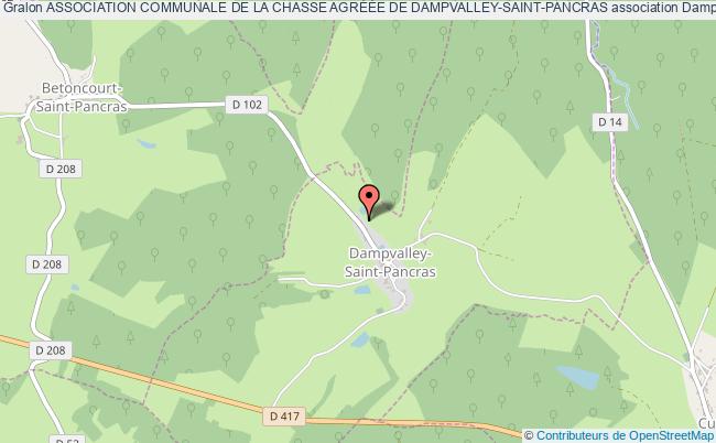 ASSOCIATION COMMUNALE DE LA CHASSE AGRÉÉE DE DAMPVALLEY-SAINT-PANCRAS