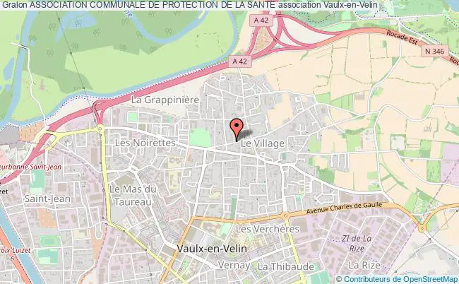 plan association Association Communale De Protection De La Sante Vaulx-en-Velin