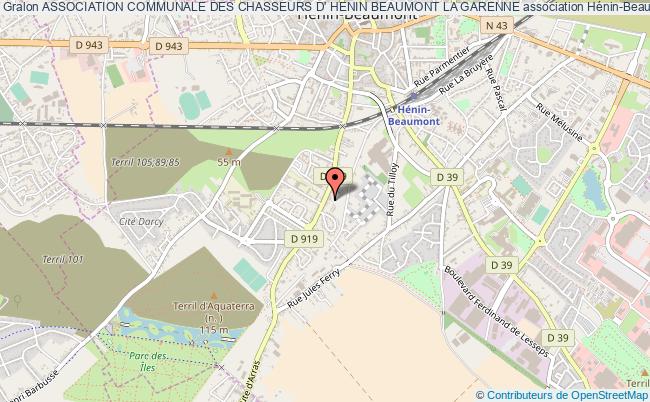 plan association Association Communale Des Chasseurs D' Henin Beaumont La Garenne Hénin-Beaumont