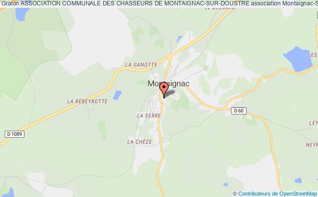 plan association Association Communale Des Chasseurs De Montaignac-sur-doustre Montaignac-Sur-Doustre
