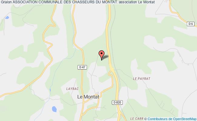 plan association Association Communale Des Chasseurs Du Montat. Le    Montat