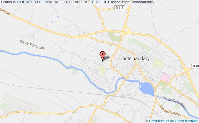 plan association Association Communale Des Jardins De Riquet Castelnaudary