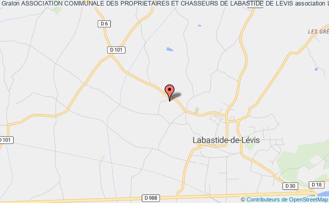 plan association Association Communale Des Proprietaires Et Chasseurs De Labastide De Levis Labastide-de-Lévis