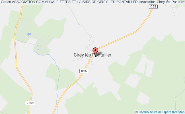 plan association Association Communale Fetes Et Loisirs De Cirey-les-pontailler Cirey-lès-Pontailler