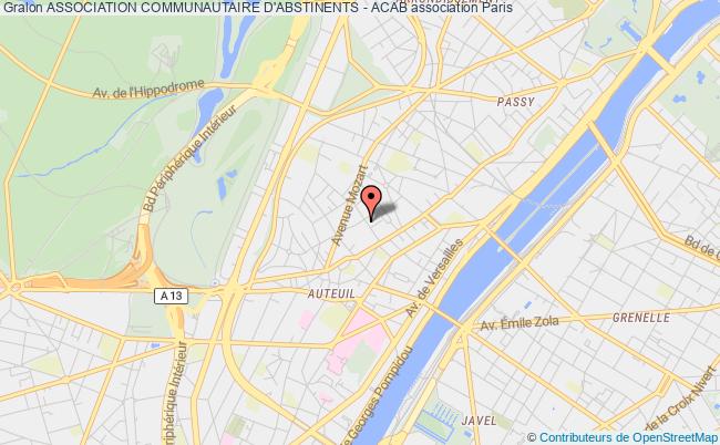 plan association Association Communautaire D'abstinents - Acab Paris
