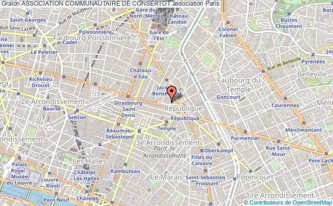 plan association Association Communautaire De Consertot Paris 10e
