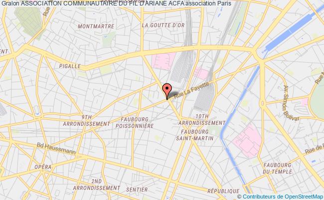 plan association Association Communautaire Du Fil D'ariane Acfa Paris