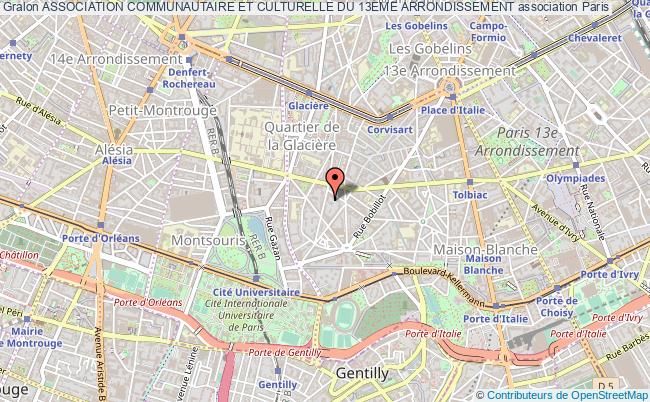 plan association Association Communautaire Et Culturelle Du 13eme Arrondissement Paris