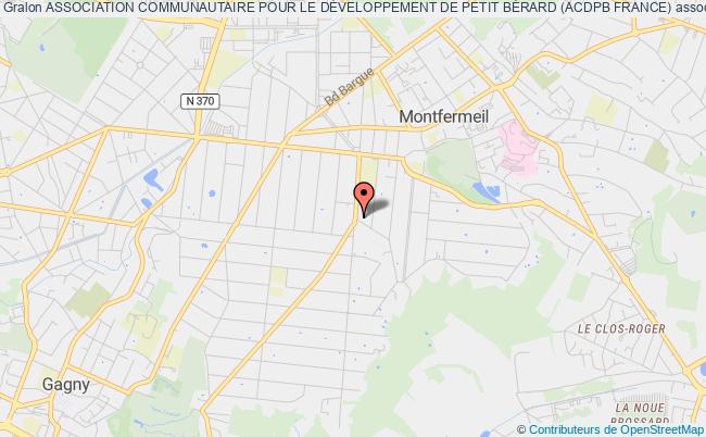 plan association Association Communautaire Pour Le DÉveloppement De Petit BÉrard (acdpb France) Montfermeil