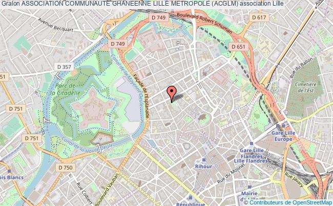 plan association Association Communaute Ghaneenne Lille Metropole (acglm) Lille