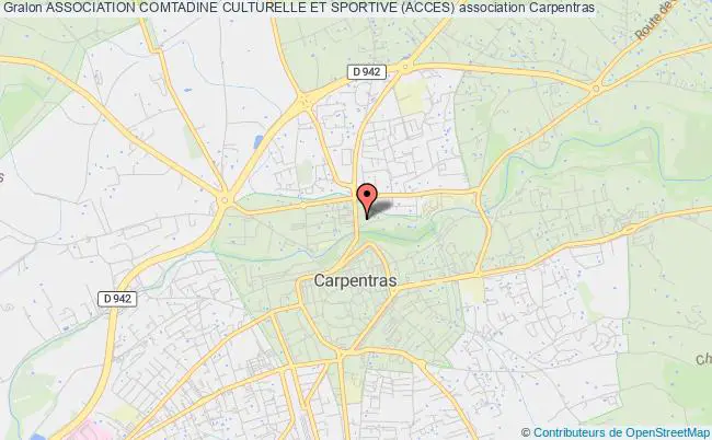plan association Association Comtadine Culturelle Et Sportive (acces) Carpentras