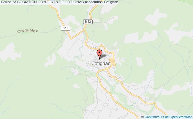 plan association Association Concerts De Cotignac Cotignac