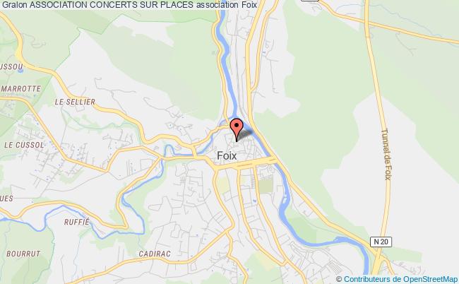 plan association Association Concerts Sur Places Foix