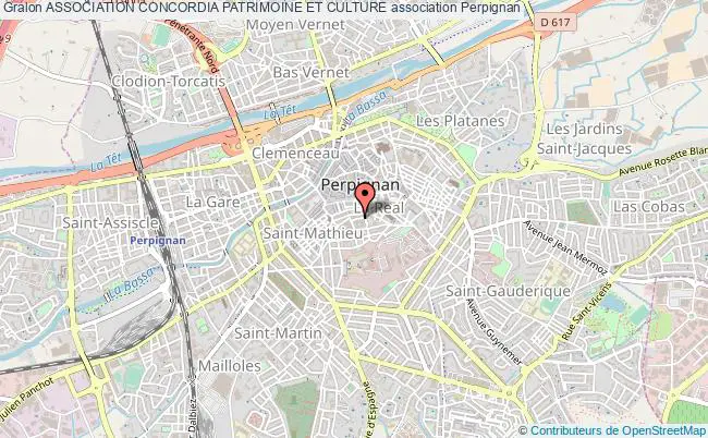 plan association Association Concordia Patrimoine Et Culture Perpignan