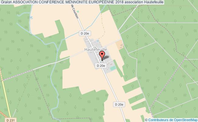 plan association Association ConfÉrence Mennonite EuropÉenne 2018 Hautefeuille
