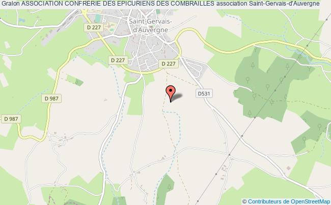 plan association Association Confrerie Des Epicuriens Des Combrailles Saint-Gervais-d'Auvergne