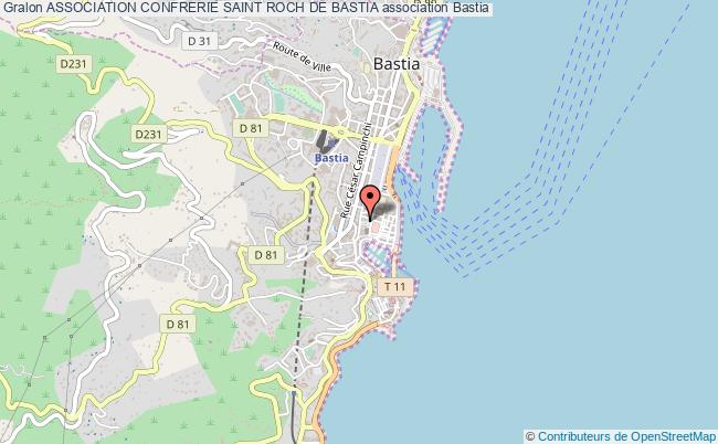 plan association Association Confrerie Saint Roch De Bastia Bastia