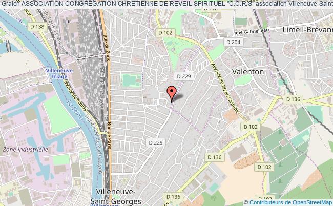 plan association Association Congregation Chretienne De Reveil Spirituel "c.c.r.s" Villeneuve-Saint-Georges