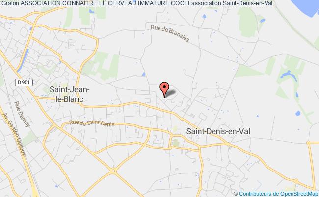 plan association Association Connaitre Le Cerveau Immature Cocei Saint-Denis-en-Val