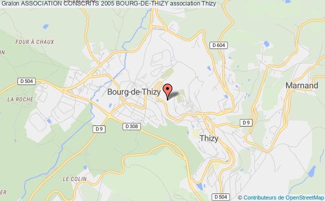 plan association Association Conscrits 2005 Bourg-de-thizy Thizy-les-Bourgs