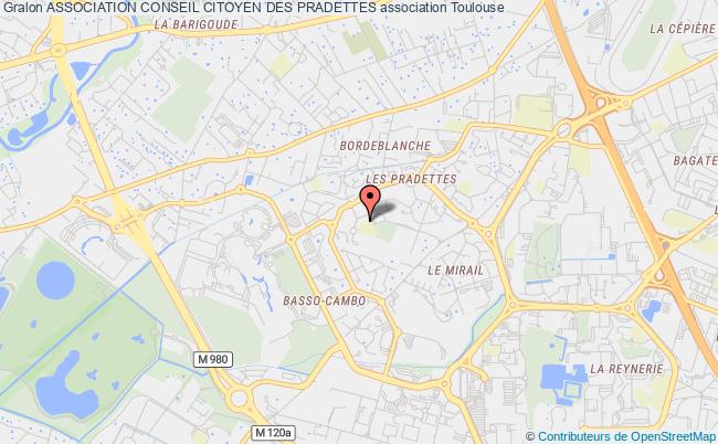 plan association Association Conseil Citoyen Des Pradettes Toulouse