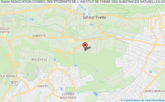 plan association Association Conseil Des Etudiants De L' Institut De Chimie Des Substances Naturelles (cei) Gif-sur-Yvette