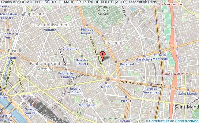 plan association Association Conseils Demarches Peripheriques (acdp) Paris
