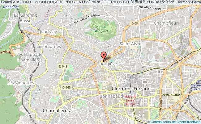 plan association Association Consulaire Pour La Lgv Paris/ Clermont-ferrand/lyon Clermont-Ferrand