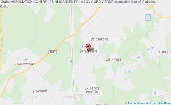 plan association Association Contre Les Nuisances De La Lgv Nord Vienne Scorbé-Clairvaux