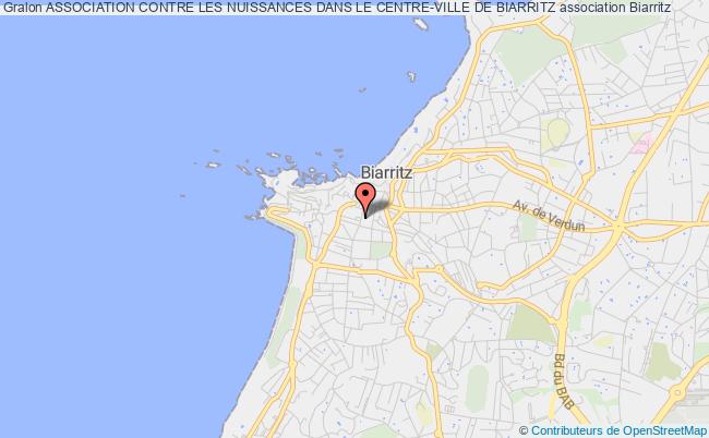 plan association Association Contre Les Nuissances Dans Le Centre-ville De Biarritz Biarritz