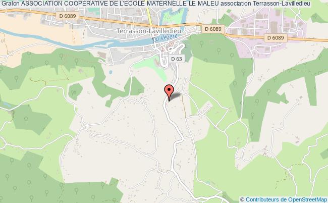 plan association Association Cooperative De L'ecole Maternelle Le Maleu Terrasson-Lavilledieu