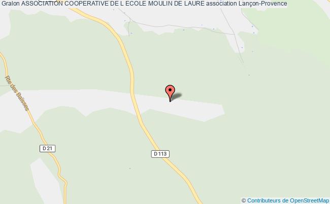 plan association Association Cooperative De L Ecole Moulin De Laure Lançon-Provence