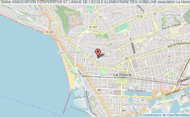plan association Association Cooperative Et Laique De L'ecole Elementaire Des Gobelins Le Havre