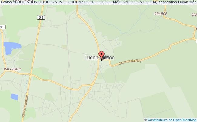 plan association Association Cooperative Ludonnaise De L'ecole Maternelle (a.c.l.e.m) Ludon-Médoc