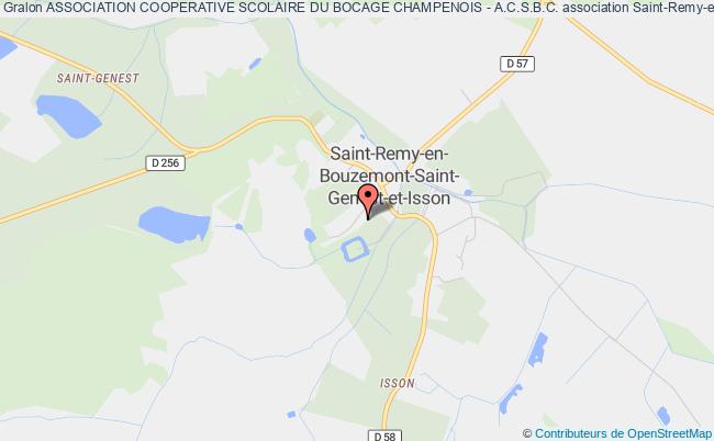 plan association Association Cooperative Scolaire Du Bocage Champenois - A.c.s.b.c. Saint-Remy-en-Bouzemont-Saint-Genest-et-Isson