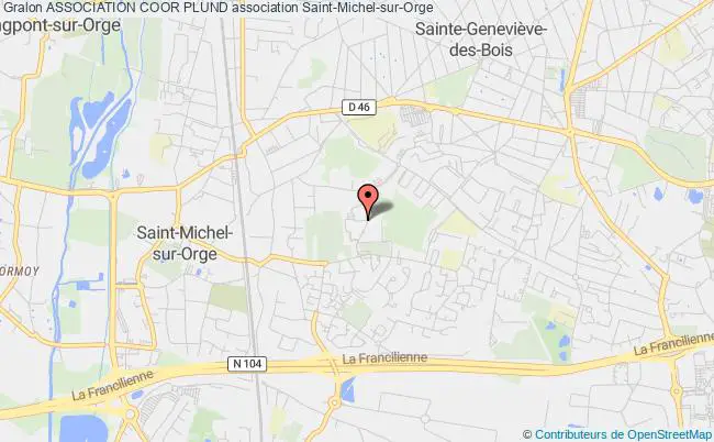 plan association Association Coor Plund Saint-Michel-sur-Orge
