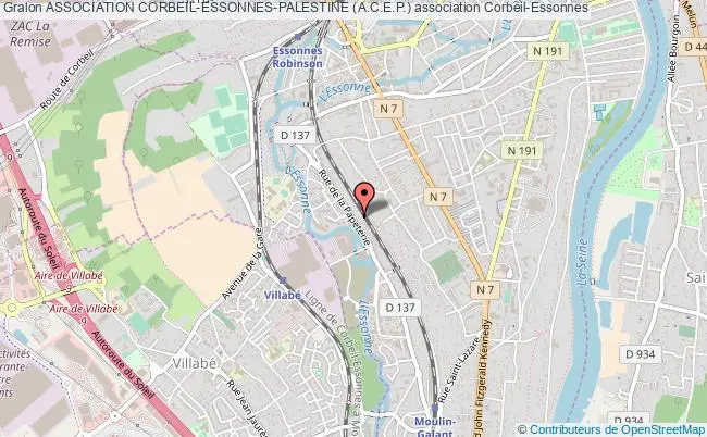 plan association Association Corbeil-essonnes-palestine (a.c.e.p.) Corbeil-Essonnes