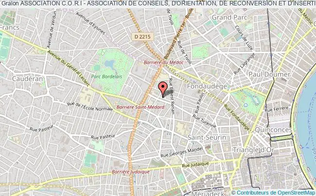 plan association Association C.o.r.i - Association De Conseils, D'orientation, De Reconversion Et D'insertion De Gironde Bordeaux