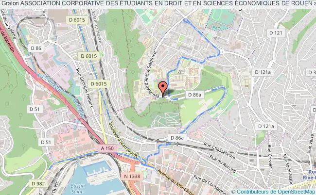 plan association Association Corporative Des Étudiants En Droit Et En Sciences Économiques De Rouen Mont-Saint-Aignan