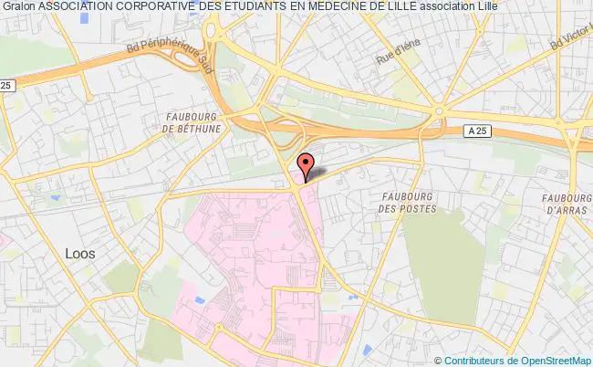 plan association Association Corporative Des Etudiants En Medecine De Lille Lille