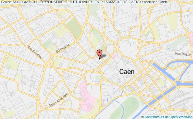 plan association Association Corporative Des Etudiants En Pharmacie De Caen Caen
