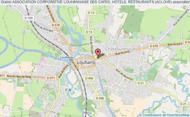 plan association Association Corporative Louhannaise Des CafÉs, HÔtels, Restaurants (aclchr) Louhans